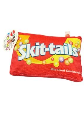 Skit-tails Red Dog Squeaker Toy - FunFood Collection